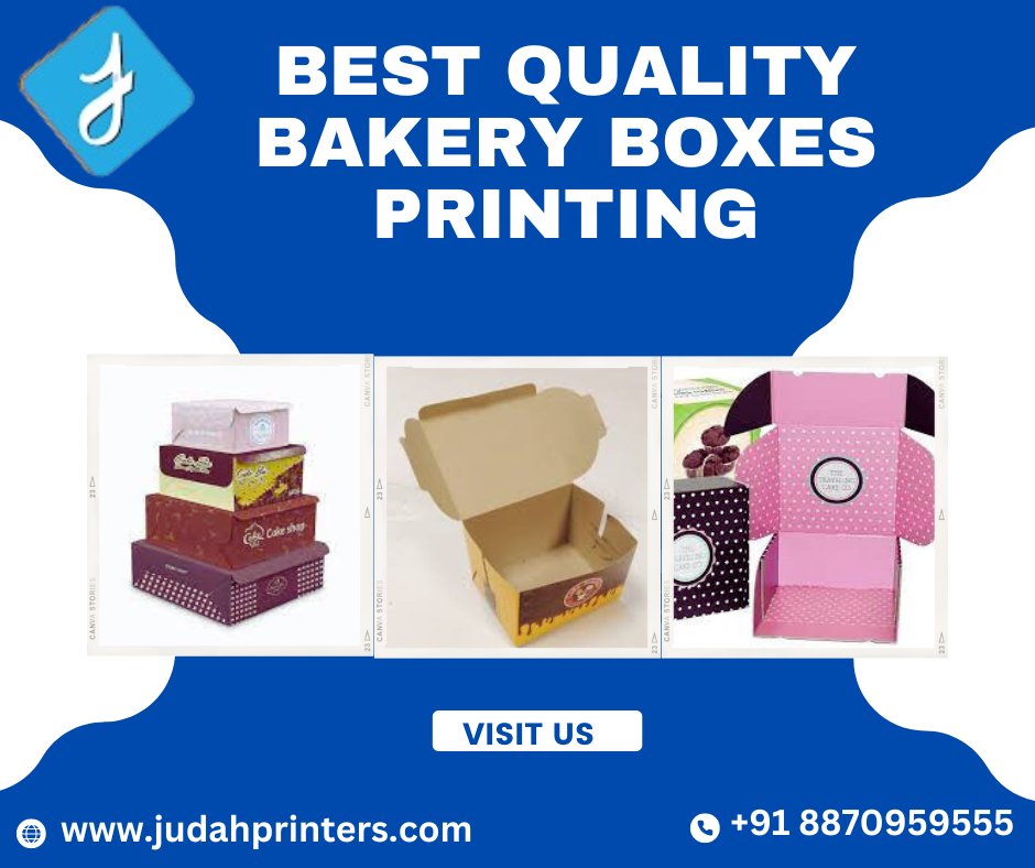 JudahPrinters's tweet photo. BEST QUALITY BAKERY BOXES PRINTING

For More Info:
visit our website@ https://t.co/9nmXaEjkU8
Contact us@ +91-8870959555
Email us@ judahprinters@gmail.com

#bakeryboxprinting #qualitypackaging #deliciousdesigns #professionalpresentation #judahprinters https://t.co/SZr3bai19N