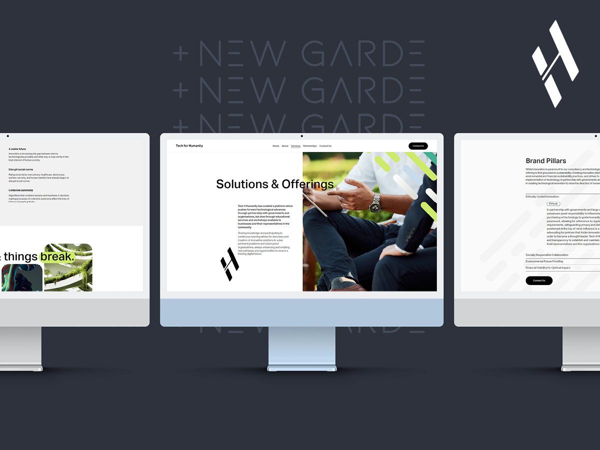 The_New_Garde's tweet photo. Our latest client website, designed for @tech4humanity is an excellent demonstration the work our team has done outside of B2C and D2C ecommerce, providing a clear picture of service offerings and brand pillars for a B2B audience.
 
Get in touch today > https://t.co/1fx3Loqs40 https://t.co/t0RjwtNA5m