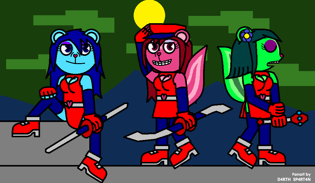 d4rthsp4rt4n's tweet photo. The Dancerings in the night
#happytreefriends #htfoc
#messlie #knify #marylie
#fanart https://t.co/we39Zcq83g