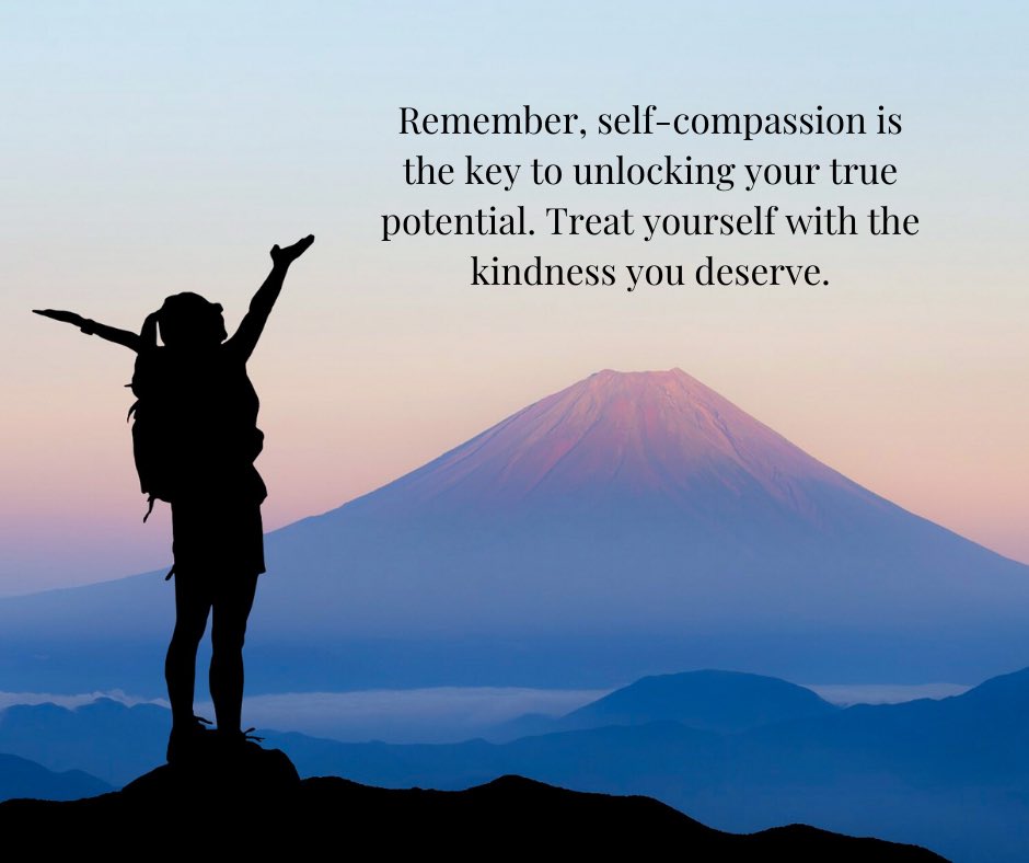 AnsyAnne's tweet photo. Self-compassion is key to self-love. Be kind to yourself 

#selfcare #selfcompassion #Kindness https://t.co/LG9LNOeWAh