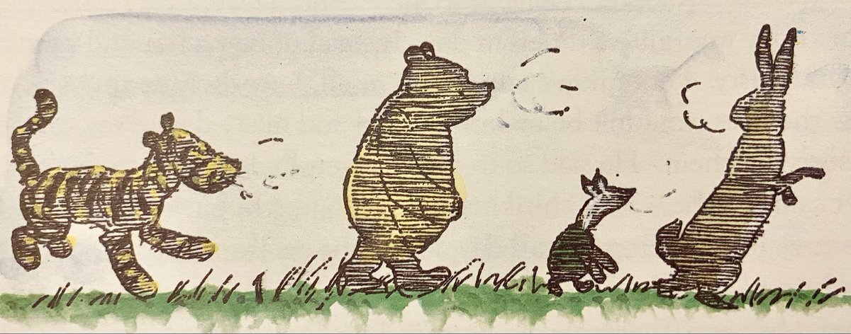 The next day was quite a different day. Instead of being hot and sunny, it was cold and misty. Pooh didn’t mind for himself, but when he thought of all the honey the bees wouldn’t be making, a cold and misty day always made him feel sorry for them. ~A.A.Milne #fridaymorning