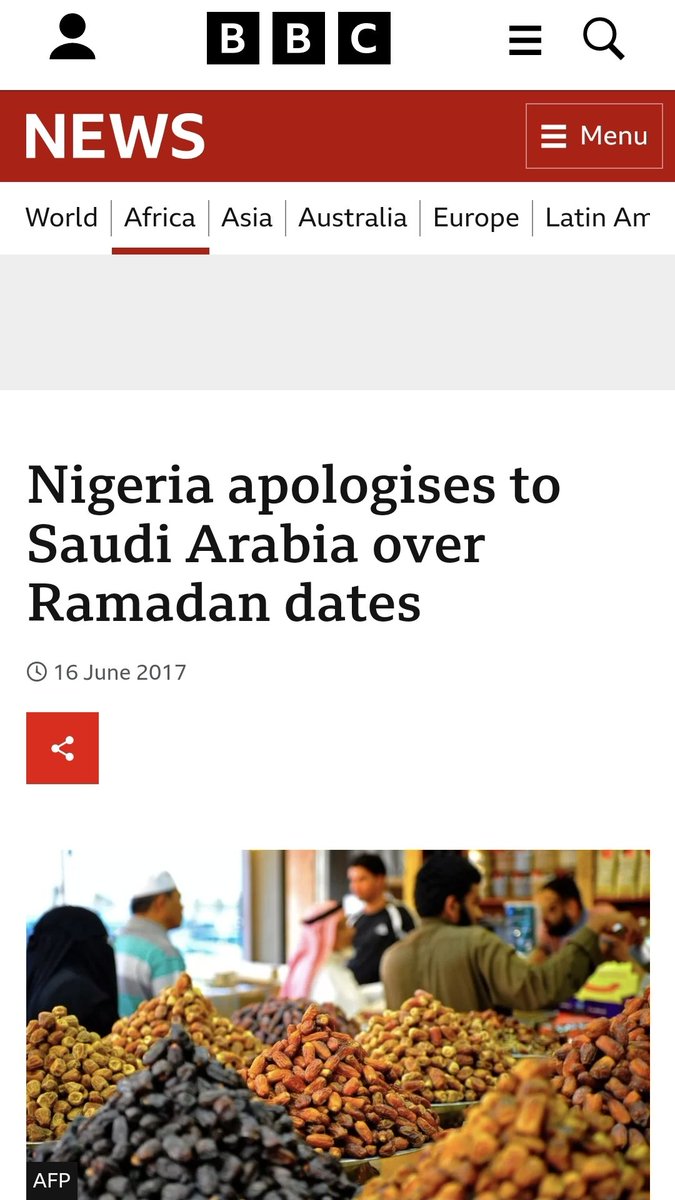In 2017, Saudi Arabia sent dates (dabino) to be distributed to IDPs free of charge. Instead, the dates were sold in open markets. Nigeria had to apologise to Saudi Arabia over the corruption against the most vulnerable in the month of Ramadan. Years later the person that was in
