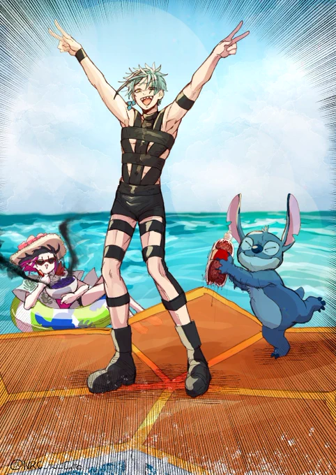 夏だ!海だ!すてぃっちだ!ア!!生足魅惑のマーメイドだ!!!! 