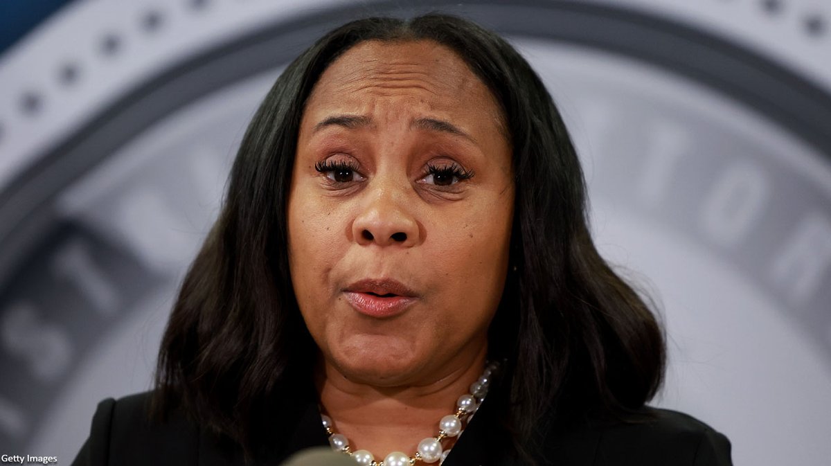 NEWSMAX's tweet image. A Georgia state senator called for what amounts to an impeachment inquiry into Fulton County District Attorney Fani Willis, who recently indicted former President Donald Trump and 18 of his allies for contesting the 2020 presidential election in Georgia. bit.ly/47AOOAO