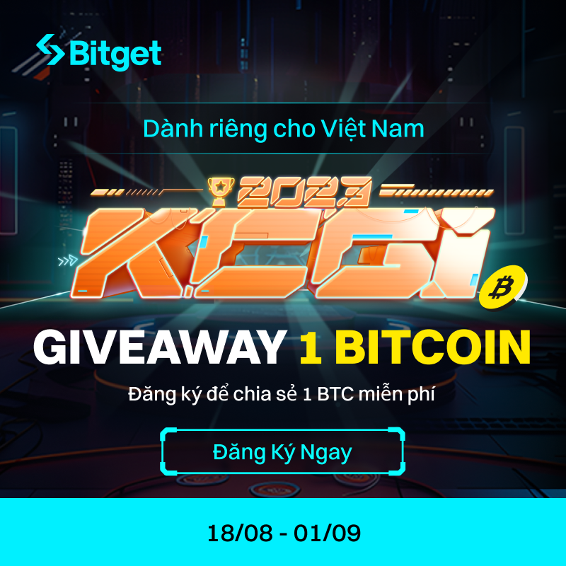 bitget's tweet photo. 🚨 1 #Bitcoin GIVEAWAY!!!
Phần thưởng giới hạn thời gian dành riêng cho người dùng Việt Nam
🏆 Đăng ký để nhận phần thưởng 1 #BTC miễn phí
⏰ Thời gian sự kiện: 18/8 - 1/9
Click vào "tìm hiểu thêm" để tham gia và giành phần thưởng! #BitgetxKCGI #Bitget