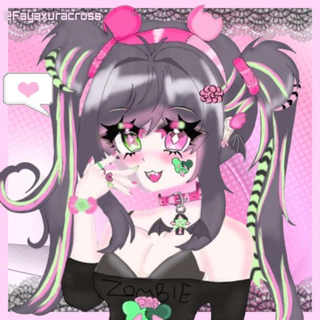 Fayaxuracross's tweet photo. lovely fanart of my favorite sister @pinkmaggitx #pinkidge 🧠 https://t.co/WnfhF2lWas