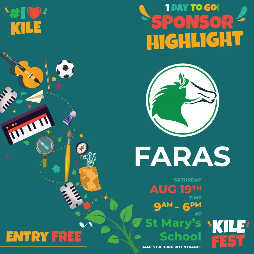 KileFest's tweet photo. Also joining us tomorrow at the #KileFest2023 is @farasKenya 🚖 an affordable, modern, and proudly Kenyan cab-hailing company. 🚗🇰🇪 
We are truly honored to have you on board! #ILoveKile https://t.co/JOTEHkMPLS