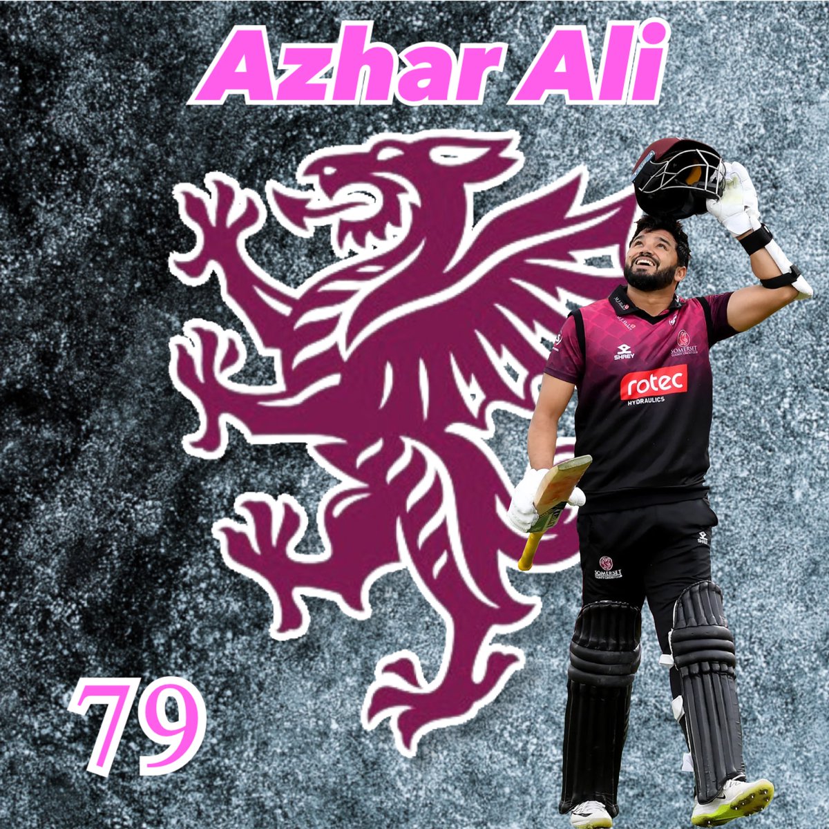 *Past Player Team Announcement* *Azhar Ali* #79 The former Pakistan International has captained his county in both Test Matches and One Day International’s. He has 7142 Test Match runs at an average of 42.26. We can’t wait to see @AzharAli_ back in Taunton.