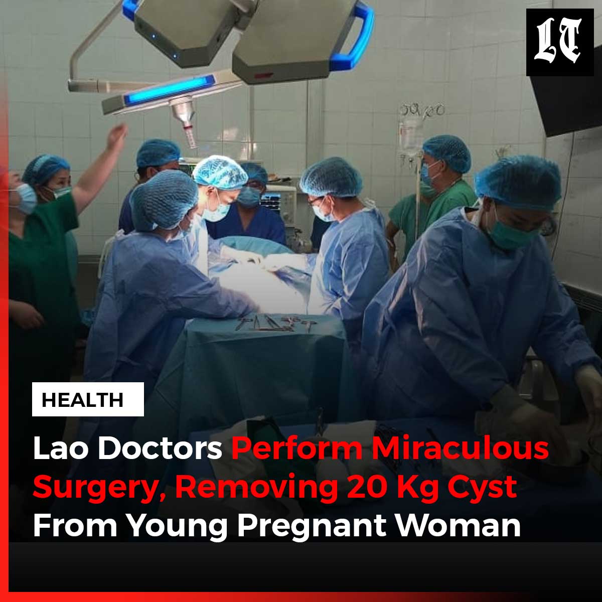 #Lao doctors from Mother and Child Central Hospital have extracted a 20 kg #cyst from a pregnant woman, in the first operation of its kind in #Vientiane Capital. 
Read more here: buff.ly/47z0hAV