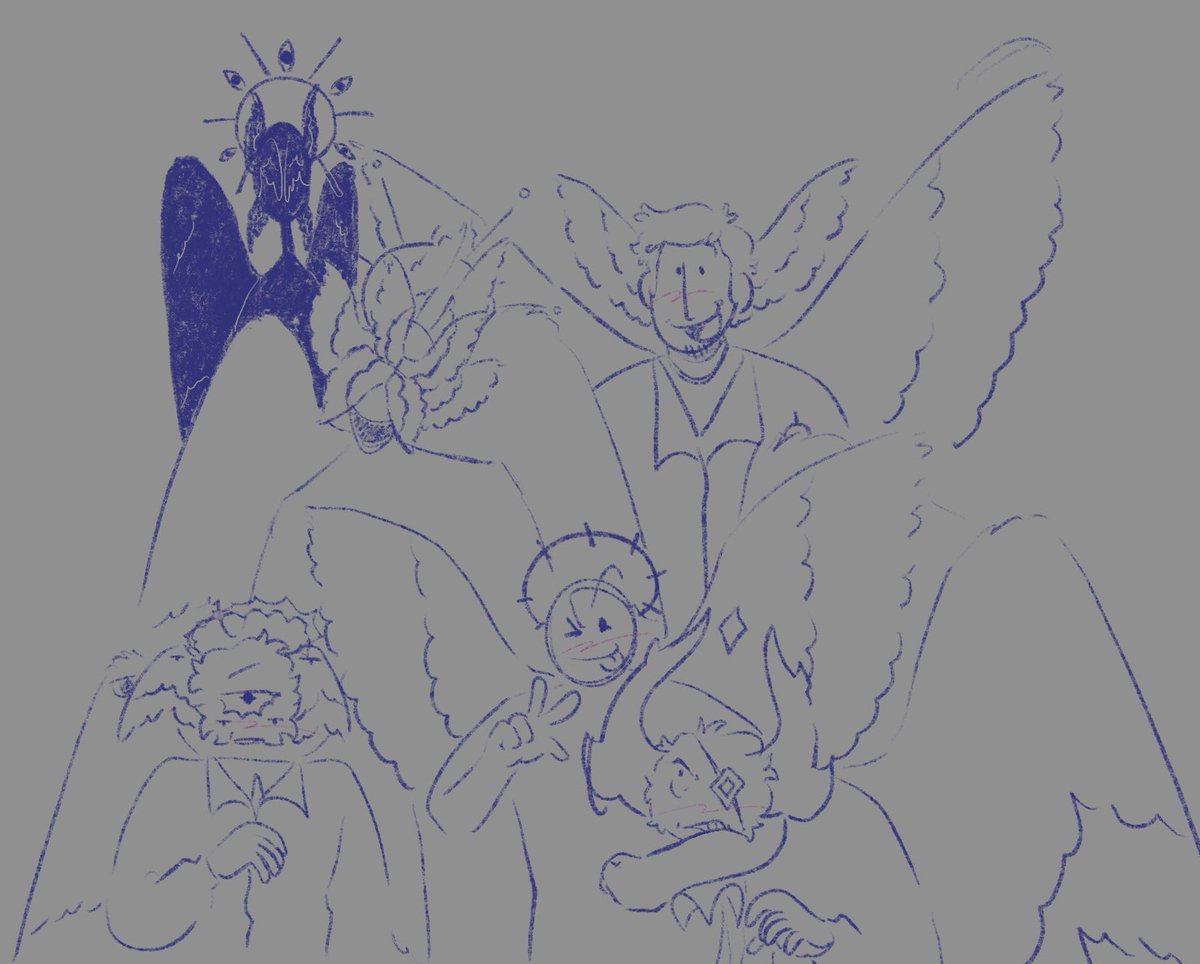 yote_notes's tweet photo. group sketch of all angelic being in council #systemart #scpconfinement #phighting #partyexe #robloxart #brainmade #fictives #angels #headmates #sketchart #procreate https://t.co/fumnkz3HoA