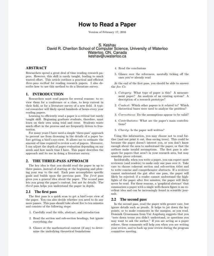 How to read a paper? #phd #masters #phdlife #phdchat