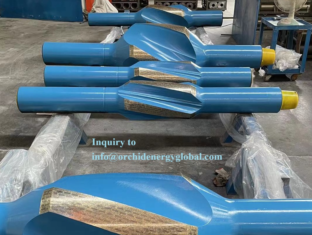 orchid_energy's tweet image. Integral Blade Stabilizer (IBS),fully heat-treated, quenched and tempered standard steel;stabilizes the Bottom Hole Assembly (BHA) ;whether vertical,horizontal or directional wells, the stabilizer maintains the drilling trajectory.
#API7-1#API 7-2#string or near bit#stabilizer