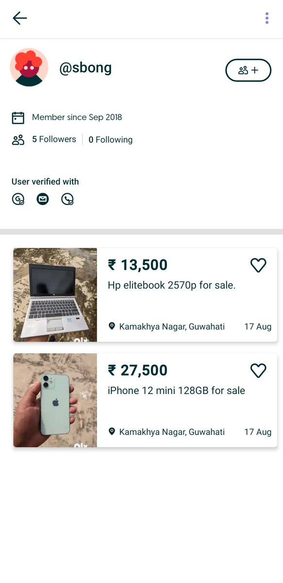 NabaKumarDeka93's tweet photo. &amp; will send you those screenshots &amp; will try to frighten you &amp; if you are weak they will take out money from you. I don't know who this is but he has done it with 2 of my friends &amp; he used their profile photos from Instagram. This fraud is going in the @OLX_India @OLX #OlxFraud https://t.co/nLHflsByEs