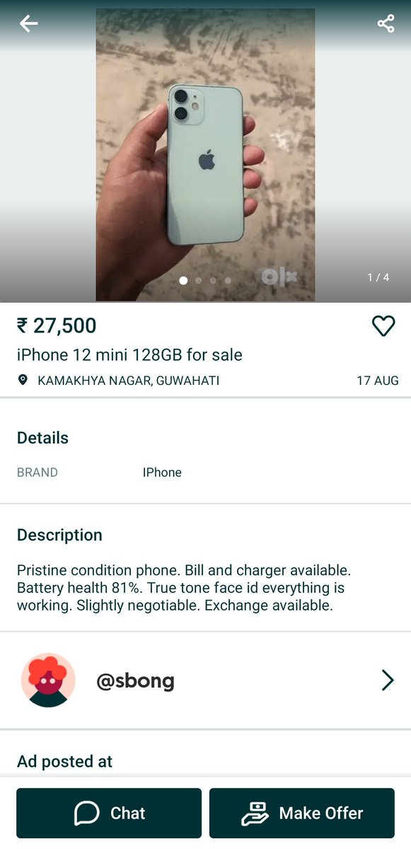 NabaKumarDeka93's tweet photo. &amp; will send you those screenshots &amp; will try to frighten you &amp; if you are weak they will take out money from you. I don't know who this is but he has done it with 2 of my friends &amp; he used their profile photos from Instagram. This fraud is going in the @OLX_India @OLX #OlxFraud https://t.co/nLHflsByEs