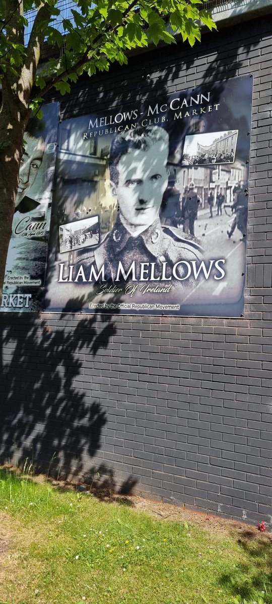 shamrocksupers1's tweet photo. Liam Mellows Mural, Markets, Belfast 

#liammellows
#irishrepublican https://t.co/svPayihN29