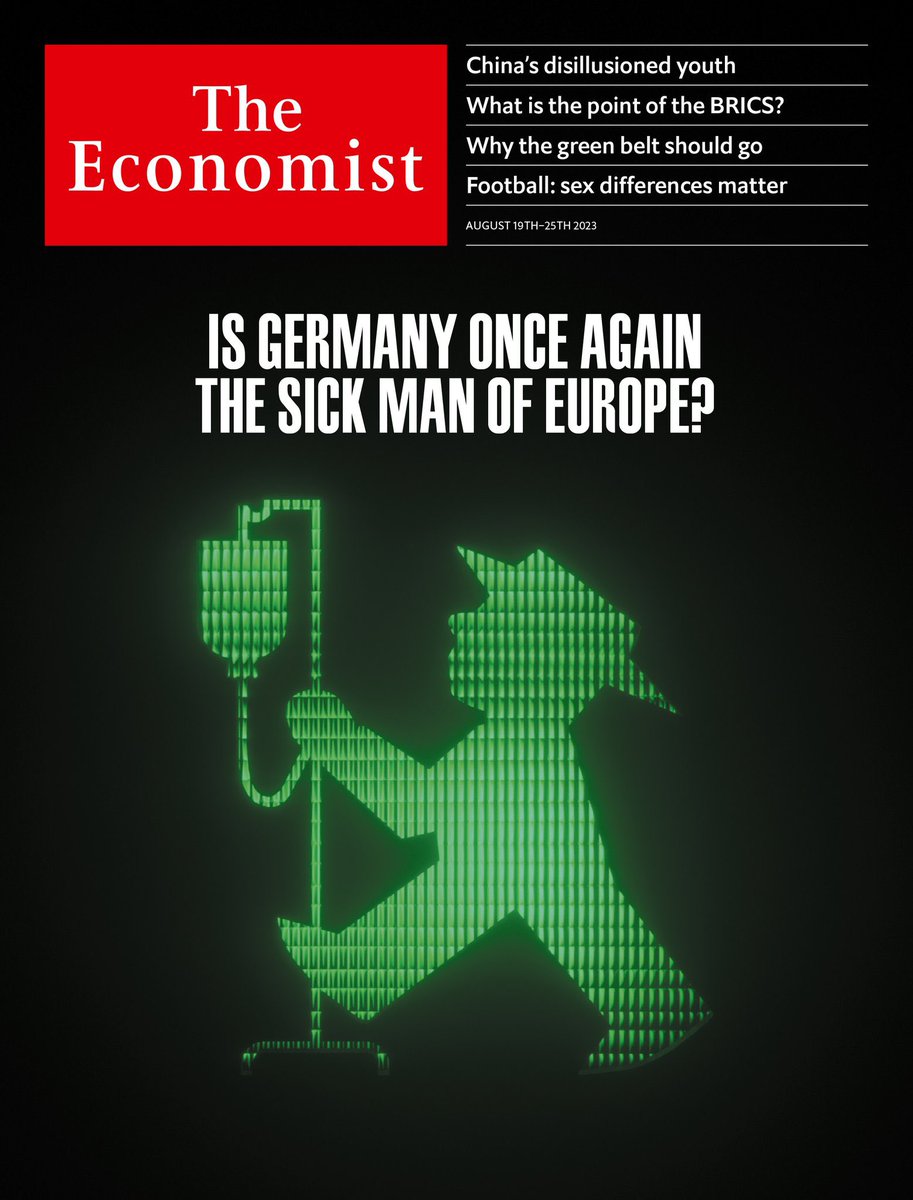 Is Germany once again the sick man of Europe? The Economist got it wrong. Russia is the sick man of Europe in the 21st century with its final desperate imperialist push for geopolitical relevance by launching a war against Ukraine. 
Putin is known for his assertion that the
