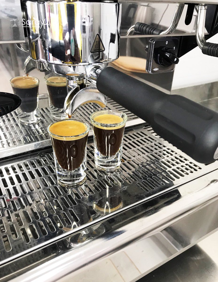 Indulge in the rich and bold flavors of our Espresso served at Sarayu Restaurant. Let every sip invigorate your day with its aromatic essence and unmatched intensity. 

Join us for a coffee experience that's as exceptional as our ambiance☕️

#SarayuRestaurant #EspressoElegance