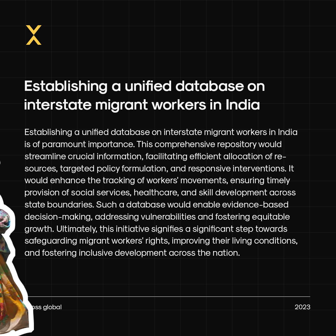 CrossglobalInd's tweet photo. 3 ways to support interstate migrant workers in India

1. Establishing a unified database on interstate migrant workers in India.
2. Social Welfare Schemes and Legal Protections.
3. Skill Development.

#migrants #crossglobal #India https://t.co/83Z2J0xJvY