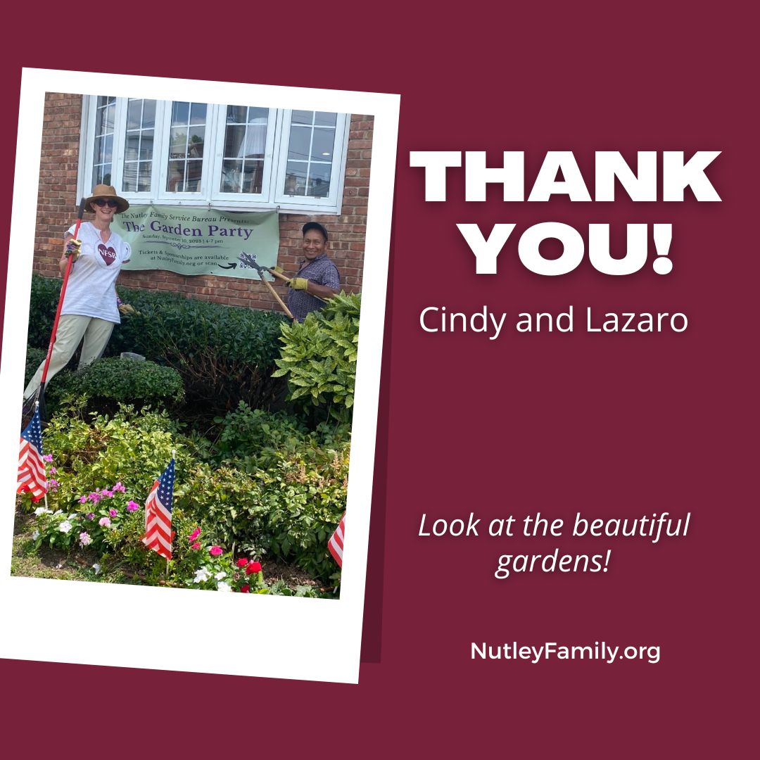 nfsb_nutley's tweet photo. Nutley Family Service Bureau's gardens look fabulous. Thank you to our volunteers Cindy and Lazaro for their hard work and gardening expertise.
#thankyou #nutleyfamily #nfsb #njgardens https://t.co/0swWBgJGwh