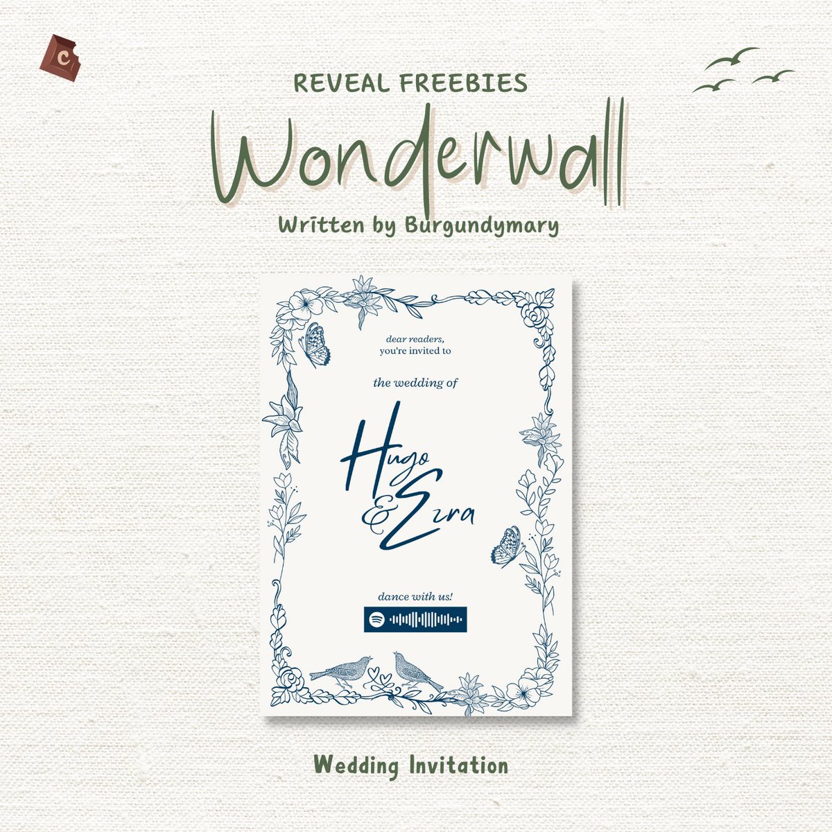 [ 📌 3RD REVEAL FREEBIES • WONDERWALL BY <a href="/burgundymary/">𝐉</a> ]

🗓️ 1st Pre-Order ; 22 Agustus 2023

• Acrylic Keyring
• Wedding Invitation