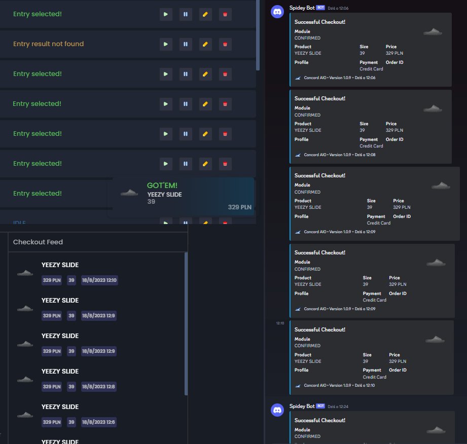 @ConcordAIO | secured some pairs like always✈️ @koch_vpn | took care of the flawless entries 🔥