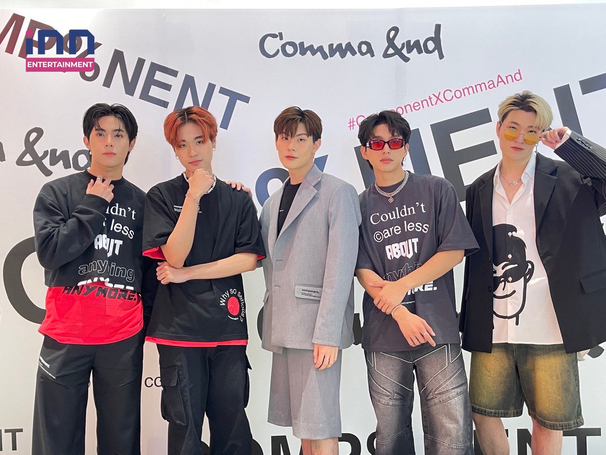 INNNEWS's tweet image. 📸 ภาพบรรยากาศของวง PRIMETIME ร่วมงานเปิดตัว Pop-up แบรนด์ใหม่ Component Exclusive Launch at Comma And ศูนย์การค้าเซ็นทรัลเวิลด์ 🩷

#iNNNews #OhmPrimetime #Ken2Primetime #JamesPrimetime #PlengthaiPrimetime #ShulunPrimetime #CommaAnd #ComponentXCommaAnd #PRIMETIMEth