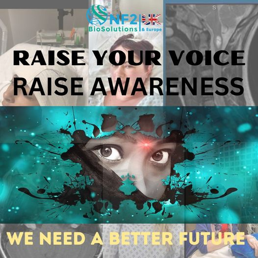 Every single person that talks about NF2 helps to raise awareness. Your story raises awareness &amp; helps others on their journey too.
If we don't talk about NF2 and raise awareness no-one will listen to us, nothing will change.
Share your story email joanne@nf2biosolutions.org