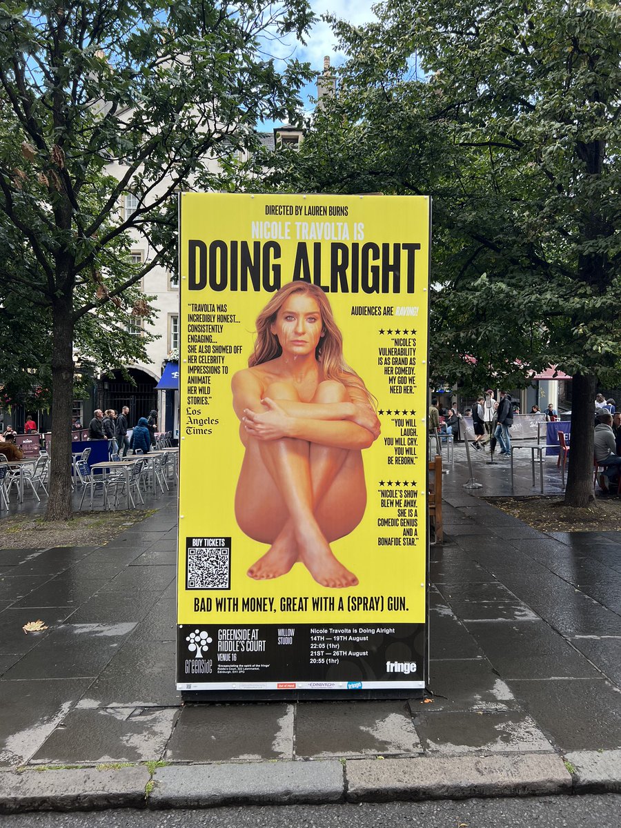 TONIGHT! Show 5 <a href="/edfringe/">Edinburgh Festival Fringe</a> 😍I’m on a wild ride out here! 22:05pm <a href="/GreensideVenue/">Greenside Venues</a> Riddles Court/Willow Studio ❤️ 

Tickets 🎟️🎟️
tickets.edfringe.com/whats-on/nicol…

#FillYerBoots #EdFringe2023 #edfringe #comedy