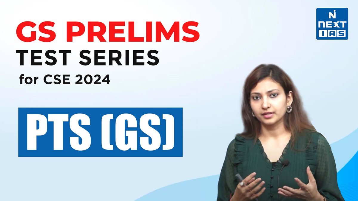 NEXTIAS_Delhi's tweet image. youtu.be/xrMCLHqv_-w
NEXT IAS offers a comprehensive GS Prelims Test Series (PTS) for GS Paper I of the UPSC Preliminary Examination.

Watch the video to learn more about the GS Prelims Test series!

#pts #prelimstestseries #prelimstestseries2024 #testseries #upscexam…