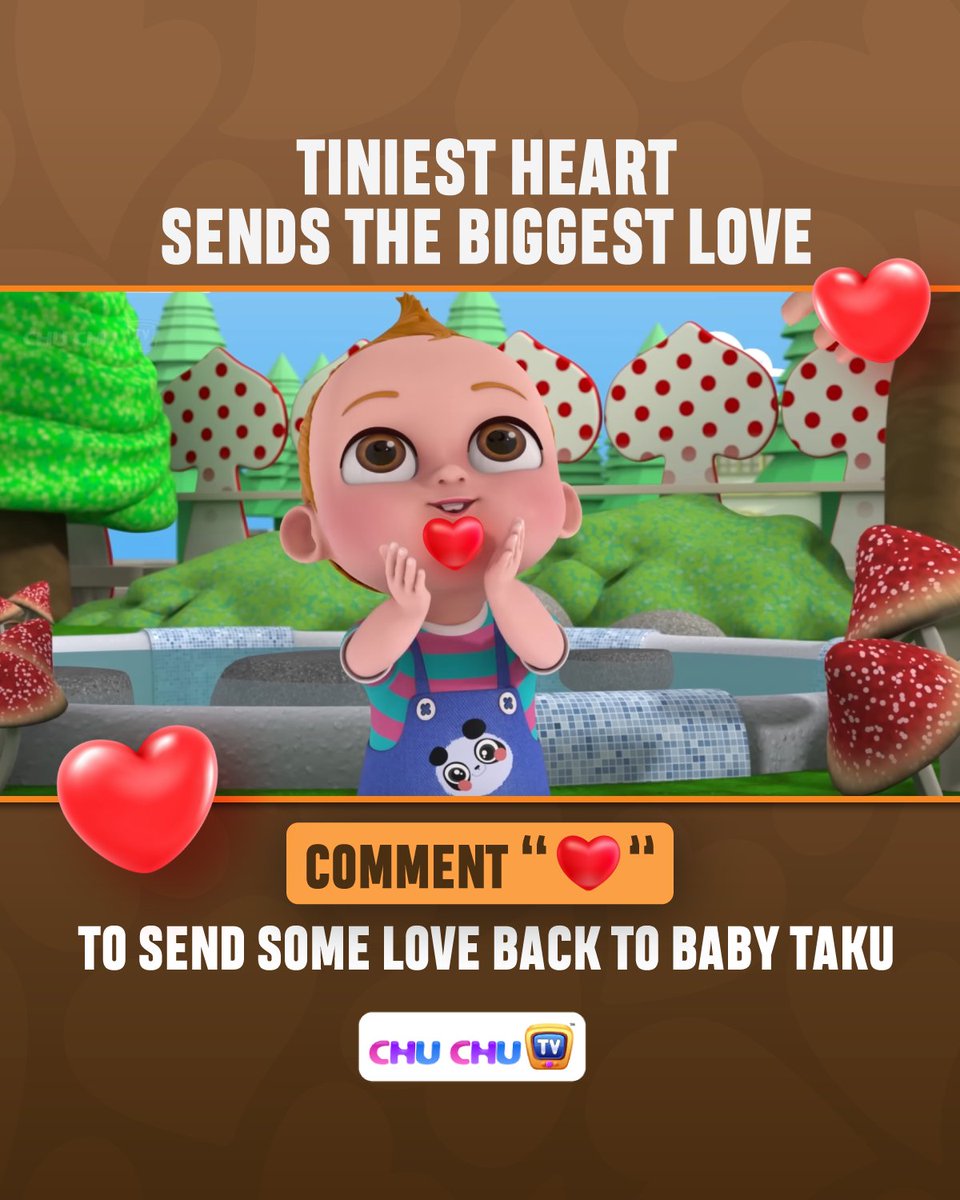 From the Tiniest Heart, With the Biggest Love 💕👶

Little Baby Taku is sending out waves of affection that reach far and wide.

Comment "❤️" and join in this circle of heartwarming connections.
#ChuChuTV #NurseryRhymes #MomLife #DadLife #Parenting