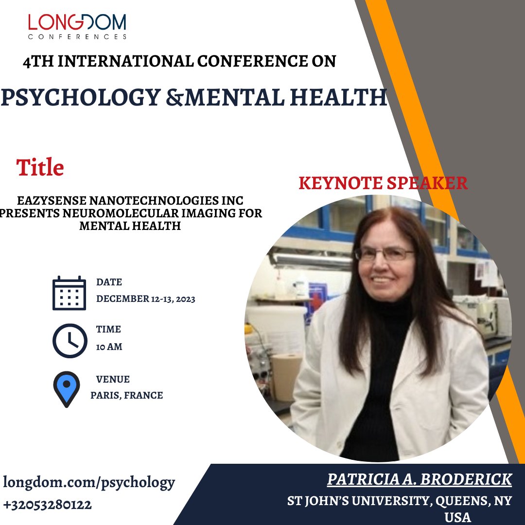 Meet our experts at International Conference on #Psychology &amp; #Mental_Health which is the globe to the prestigious event on December 12-13, 2022 in #Paris#France.
Website: lnkd.in/dQ4urGj4
Email: psychology@longdomglobal.com
WhatsApp us: +441656458219
#Parisevents