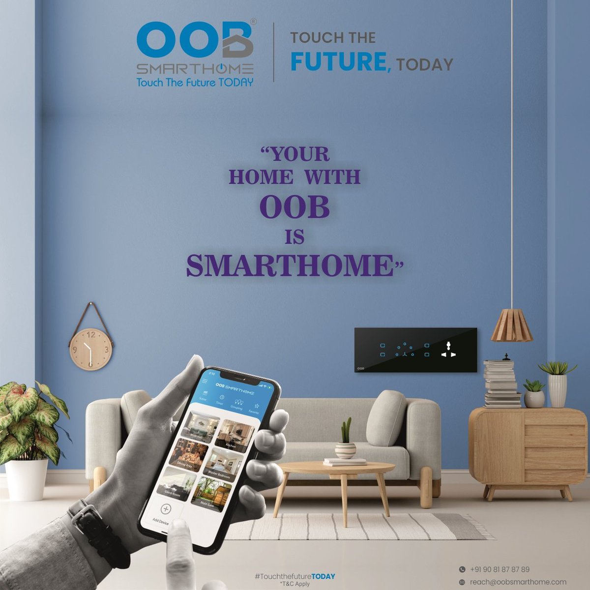 OobSmartHome's tweet photo. “Your Home With OOB Is Smarthome”
.
for quick inquiry call on: +91 9081 8787 89
.
.
#oobassociate #associate #traditionalhome #oobsmathome #oob #connectedhome #smarttechnology #innovation #luxuryhomes #smarthomesystem #homeautomation #touchswitch #TouchSwitches #InteriorDesign https://t.co/4wgD38InSY