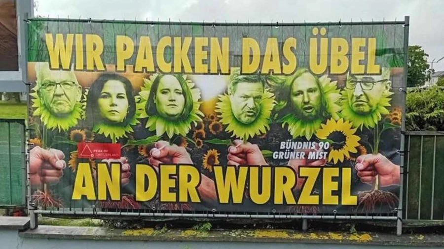 Streit um Anti-Grünen-Plakat eskaliert