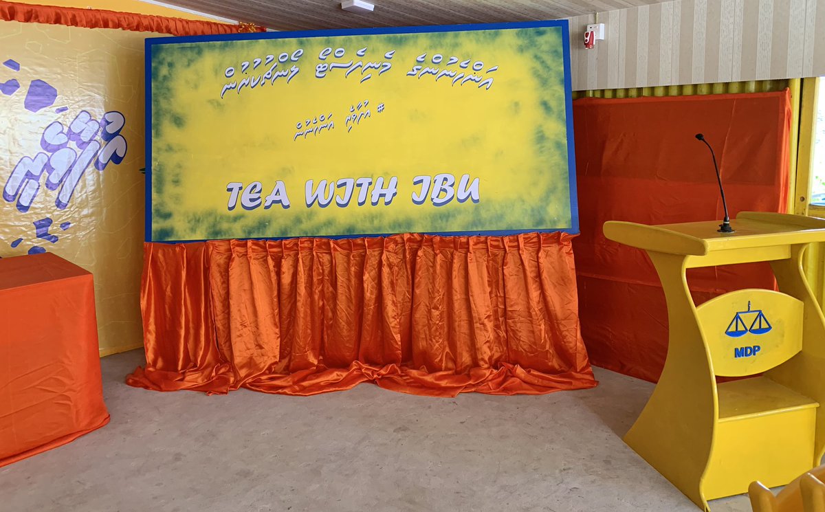 HaathimIbrahim's tweet photo. 📍ރިނބުދޫ 

އަންހެނުންގެ މެނިފެސްޓޯ ލޯންޗިން “ޓީ ވިތް އިބޫ” އަށް ތައްޔާރުވަނީ 3️⃣✅

#IbuAslam2023 
#UfaaveriAmaanRaajje https://t.co/lF6UUyyH4x