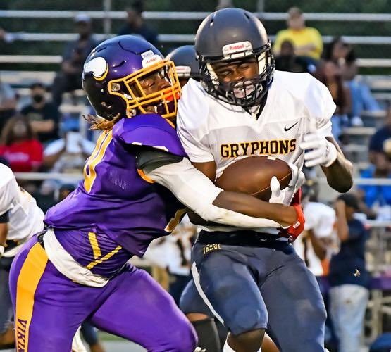 TarboroFootball's tweet photo. GAMEDAY: Tarboro Vikings vs Rocky Mount Gryphons.  7pm at Gryphon Stadium.  Tickets will be at the gate https://t.co/0KkizKYihZ!! https://t.co/jeCqcgrXX0
