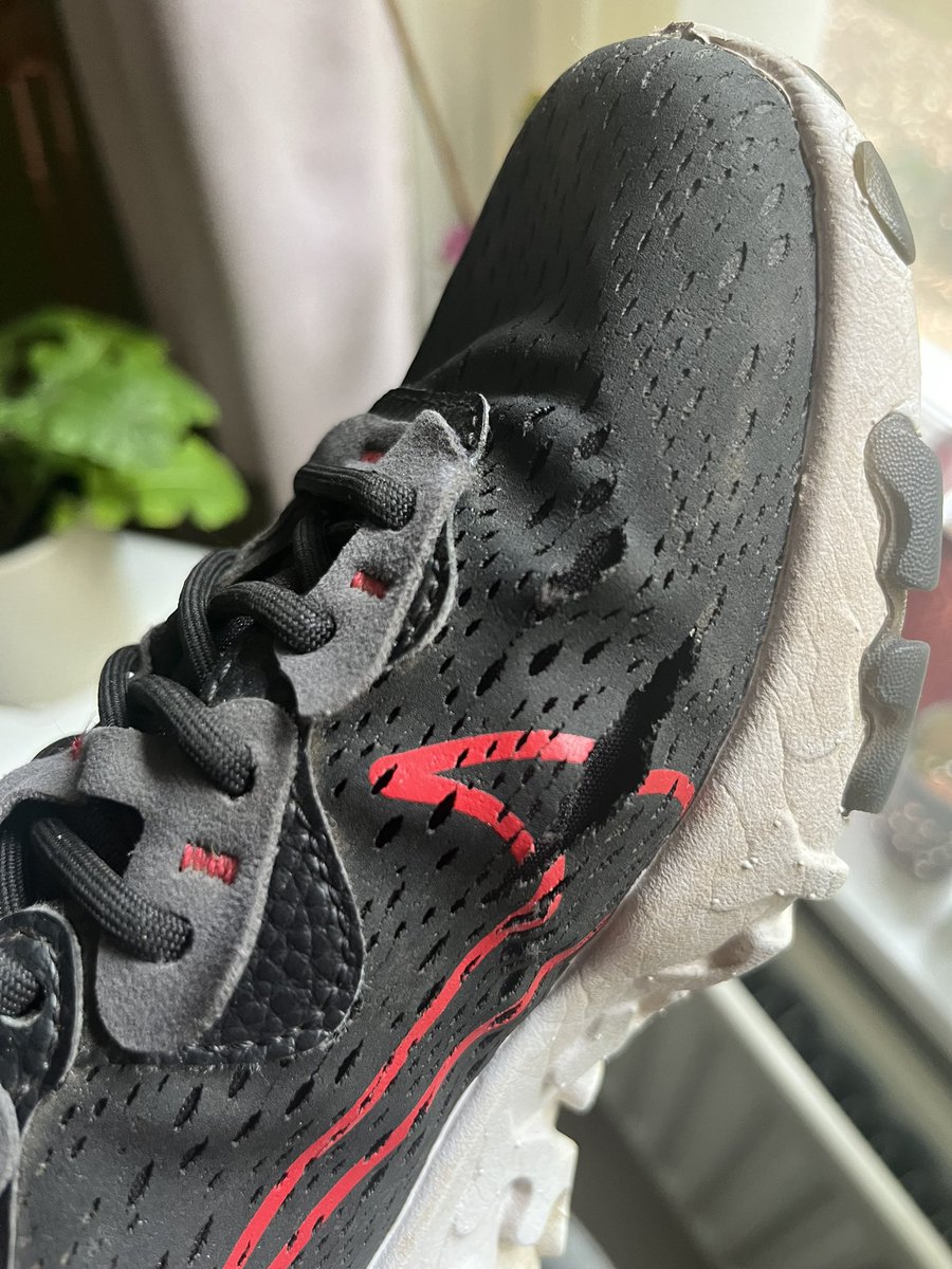 £120 trainers lasting less than 8 months (didn’t wear them much in summer term, either)! <a href="/Nike/">Nike</a> I can’t afford to keep buying new school trainers 😫 They need to last longer please!