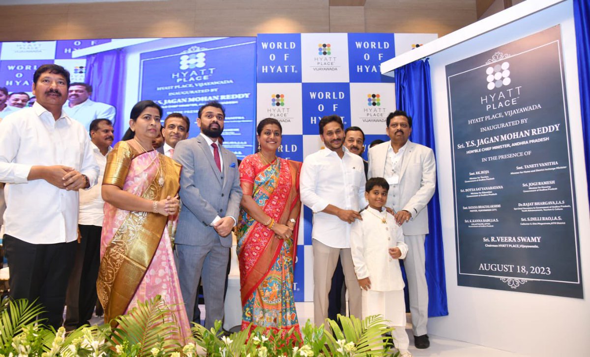 🔸CM YS Jagan inaugurates Hyatt Place hotel in Vijayawada 🏢

#AndhraPradesh #HyattPlace #Vijayawada #APInfraStory