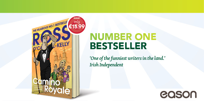 Our No.1 Bestseller is book 26 in the #ROCK series #CaminoRoyale by @RossOCK (@AkaPaulHoward) and is out now in-store and online: shorturl.at/gwFHQ Come and meet Paul in Eason, @DundrumTC on Saturday, Aug 26th at 3pm. Full details: shorturl.at/luHKZ @PenguinIEBooks