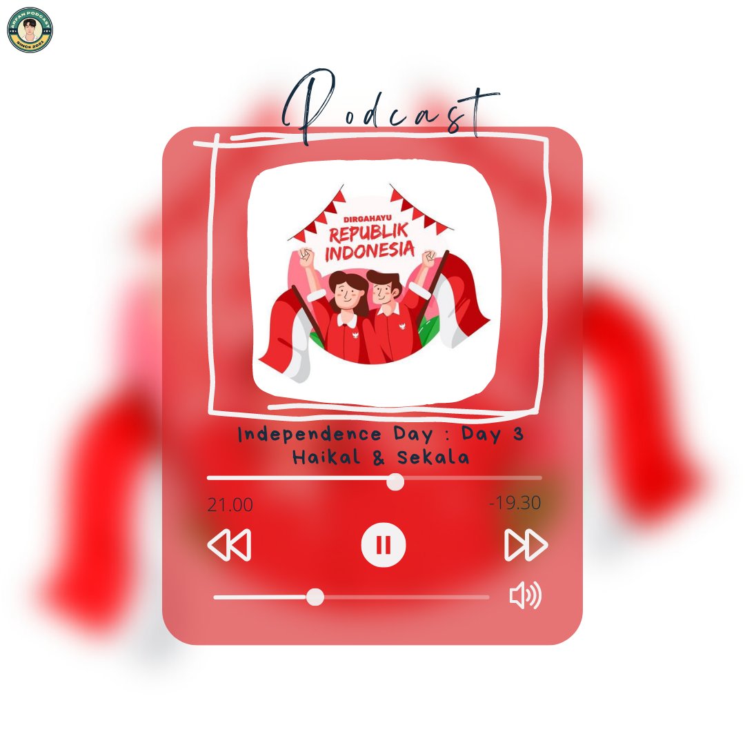 mclboro's tweet photo. ️

️

         ━━━━━━━━━━━━━━━━
              Podcast Talk About
       Independence Day : Day 3
         ━━━━━━━━━━━━━━━━

On air tonight at 7.30 PM with speaker : Haikal &amp; Sekala.
Stay tune!

️ https://t.co/ypnbem3qqS