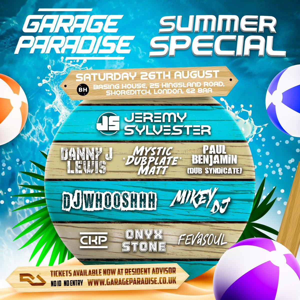 Garage Paradise Events (@garage_events) on Twitter photo Early Bird Tickets SOLD ❌
1st Release Tickets SOLD ❌
Final Release Tickets ✅
***More On The Door***
Tickets:
ra.co/events/1723050
@garageparadiseuk
<a href="/1mikeydj/">Mikey DJ</a>
<a href="/FEVASOUL/">FEVASOUL - CR2</a>
<a href="/iamonyxstone/">Onyx Stone</a>
<a href="/dannyjlewis/">Danny J Lewis</a>
<a href="/DjWhooshhh/">dj whooshhh</a>
<a href="/mysticdubplate1/">DJ MYSTIC MATT</a> Early Bird Tickets SOLD ❌
1st Release Tickets SOLD ❌
Final Release Tickets ✅
***More On The Door***
Tickets:
ra.co/events/1723050
@garageparadiseuk
<a href="/1mikeydj/">Mikey DJ</a>
<a href="/FEVASOUL/">FEVASOUL - CR2</a>
<a href="/iamonyxstone/">Onyx Stone</a>
<a href="/dannyjlewis/">Danny J Lewis</a>
<a href="/DjWhooshhh/">dj whooshhh</a>
<a href="/mysticdubplate1/">DJ MYSTIC MATT</a>