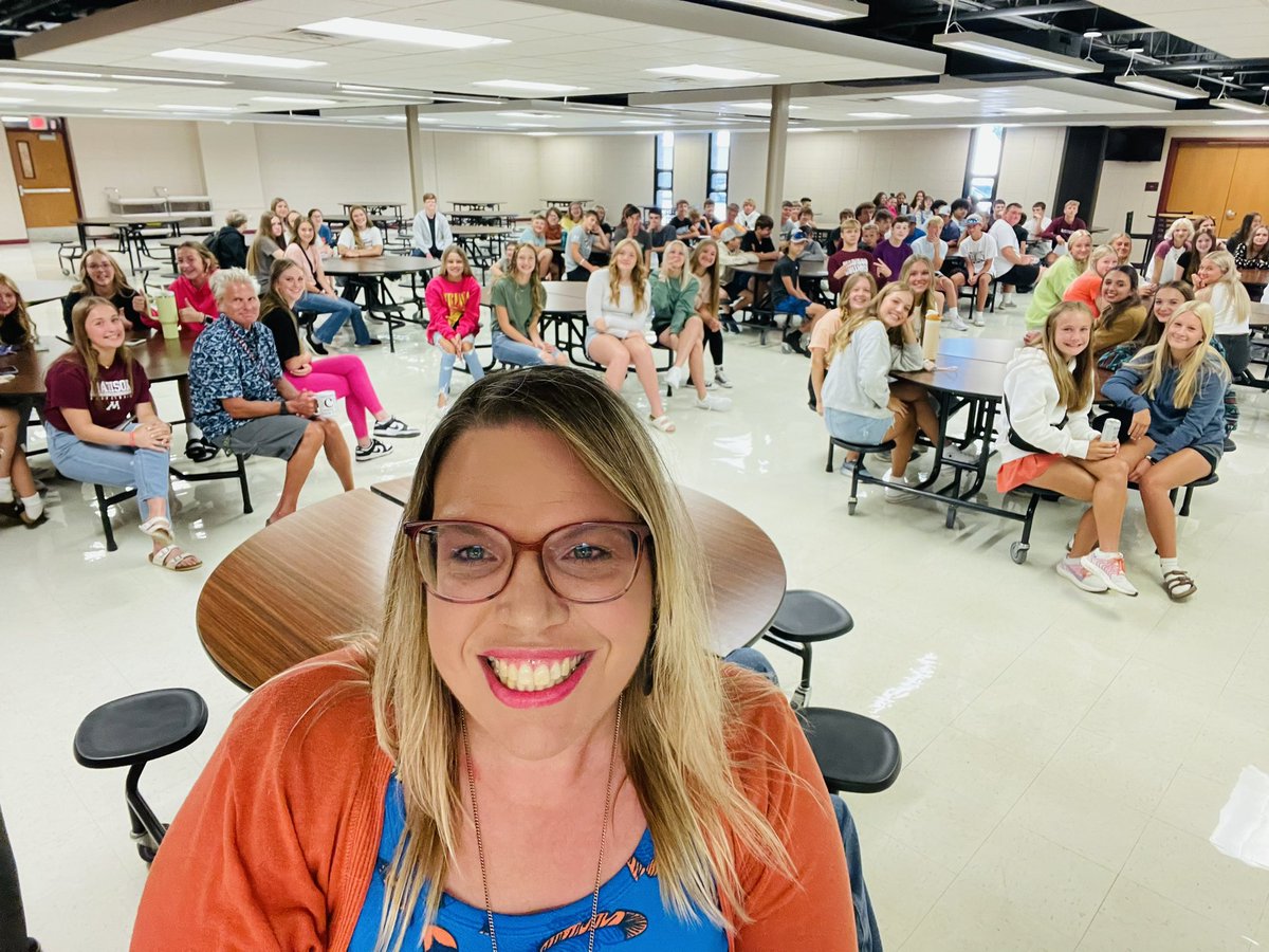 Yesterday (8/17/23) we welcomed the 9th graders to Madison High School. It was a great morning showing them what to expect for the upcoming school year! Also took our annual selfies!  Welcome Class of 2027 it’s going to go quickly! 🍎