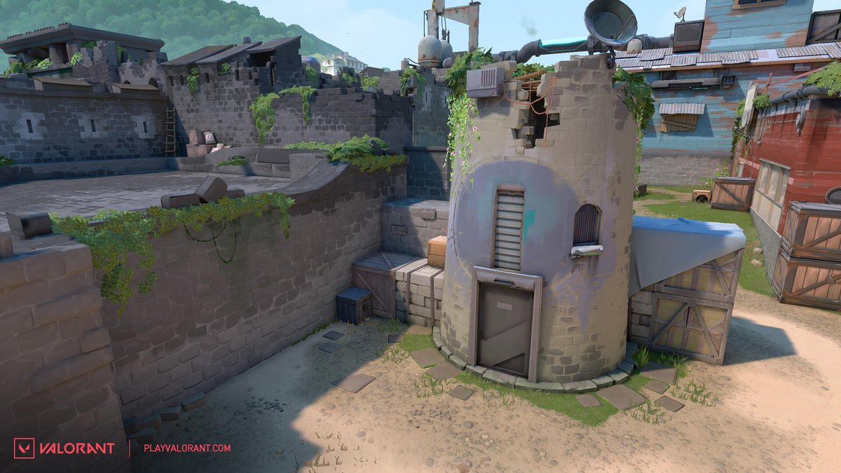 VALORANTes's tweet image. Tu estancia en el paraíso ha mejorado. Al comienzo del Episodio 7, Acto 2, Brisa volverá a la rotación de mapas con algunos cambios: Fractura y Perla se irán. Mira los cambios a continuación: 

Pilar mid y Cajas mid