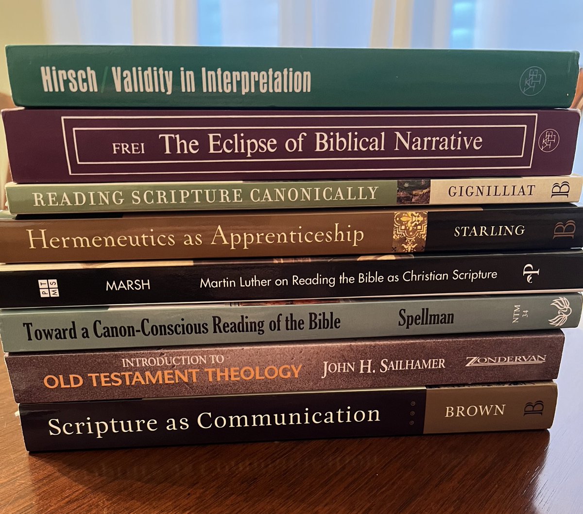 TaylorGeurin_'s tweet photo. Excited to begin the advanced biblical hermeneutics seminar this week and also feel like I will blow the room away when I flawlessly pronounce Gignilliat. A day one leg up. https://t.co/6VYcQ0OH1D