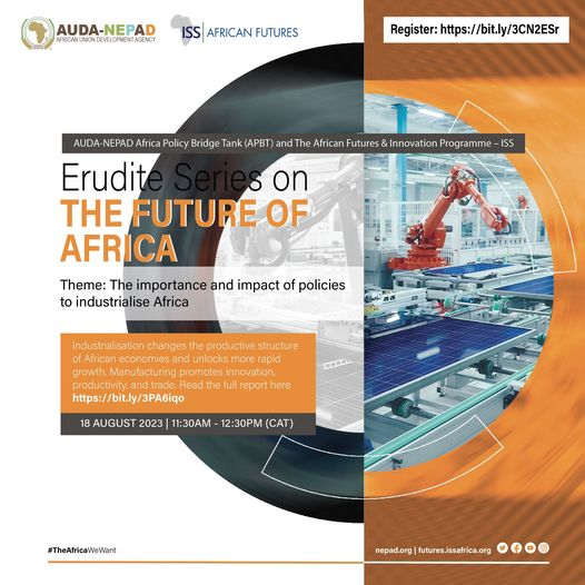 AcetforAfrica's tweet photo. 📢 Don't miss @AfricanFutures #erudite seminar this morning, featuring ACET's Dr. Ed Brown &amp; @bbayuo, along with other experts, discussing Africa's #manufacturing sector. 

Tune in @ 11:30 CAT via🔗https://t.co/DLgXAzfCc8 https://t.co/rDrDZx1ZcK