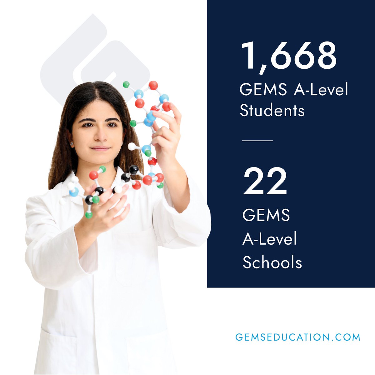 Congratulations Class of 2023! We would like to congratulate our amazing A-Level students on their dedication, resilience and determination over the last few months. We are immensely proud of the people you have become. 
#GEMSEducation #GEMSGeniuses #Alevels #OneTeam