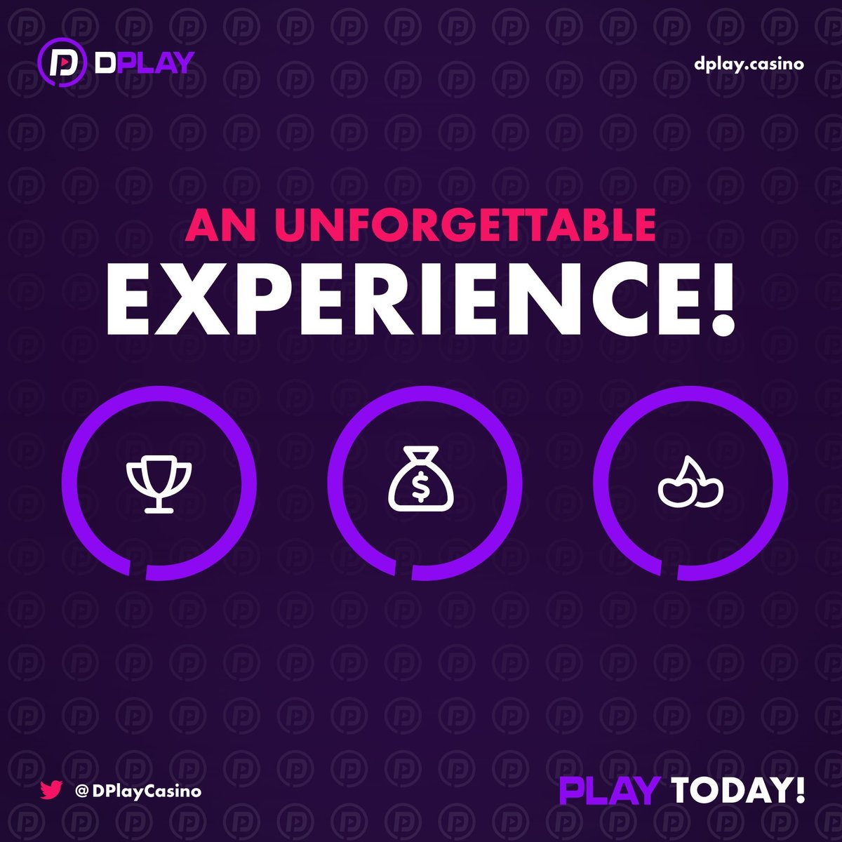 DplayCasino's tweet photo. 💫 Looking for an unforgettable gaming experience? Look no further! #DPLAYCasino offers a wide variety of top-notch games, jaw-dropping jackpots, and exciting tournaments. 🎮🏆
Join us today and embark on a journey of epic wins! #OnlineGaming #CasinoFun #BigJackpots https://t.co/OUj6ArIBuz