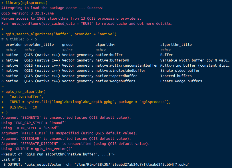 First CRAN release of 📦 #qgisprocess became reality: use QGIS processing algorithms in R !

Website: r-spatial.github.io/qgisprocess

Some features:
- needs no QGIS project, just use R
- integrates with sf, terra, stars, raster
- QGIS processing plugins

#rspatial #rstats #qgis #gischat