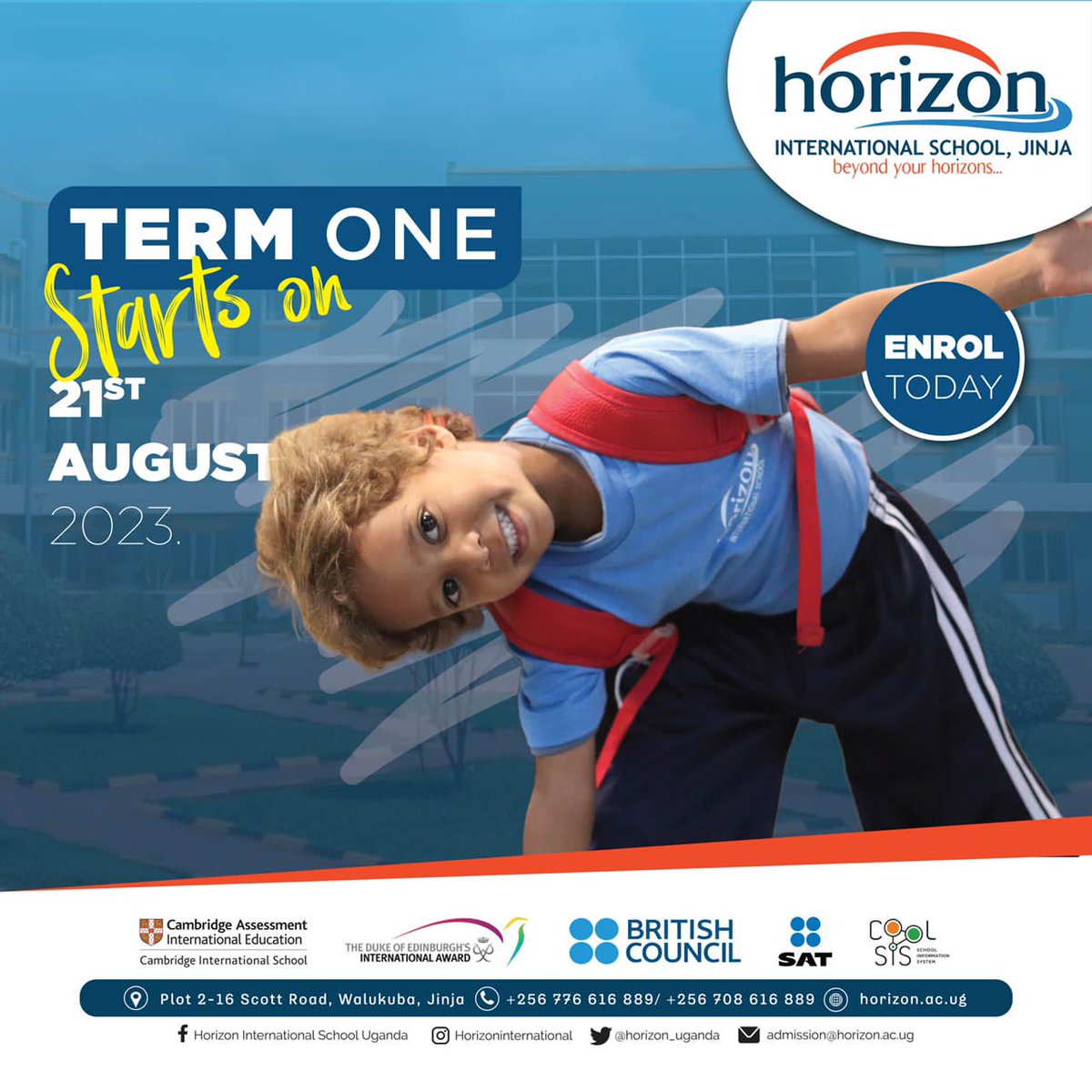 felixadvise's tweet photo. Ahead of the forthcoming academic year 2023/2024 at Jinja city's education hub @horizon_uganda, I am excited about what is yet to unfold at the premises in Walukuba, and most importantly the return of the entire #HISUCommunity! Let's go...
Beyond your horizons... https://t.co/0PN1Etf7EZ