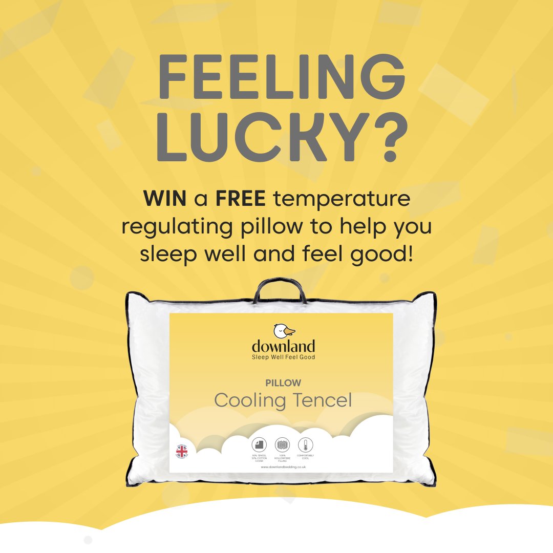 DownlandBedding's tweet image. 🎉Competition Time 🎉

How to enter? Just follow our page, like and share this post using the hashtag #SleepWellFeelGood and we'll randomly select a winner for our FREE luxury Cooling Tencel Pillow. Competition ends August 25th  💤✨